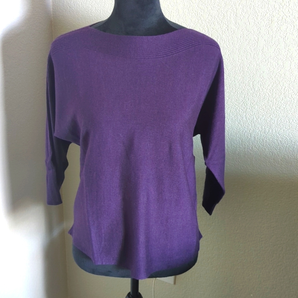 NWT Chicos Soft Grape Sweater Sz 0